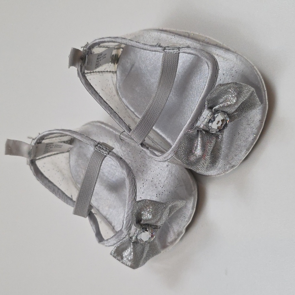 Build A Bear Shoes - Silver Sparkle Heels Shoes
